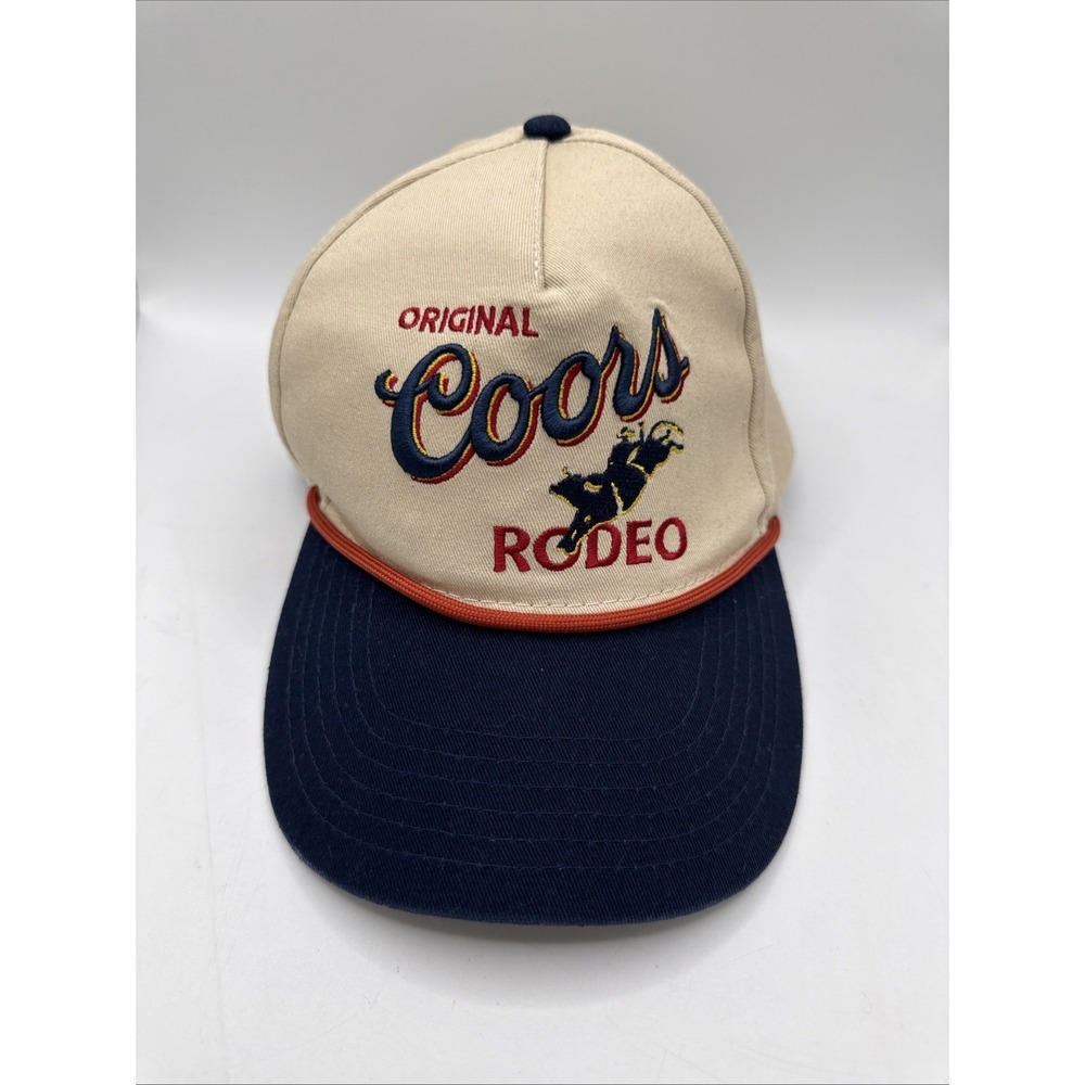 Coors Rodeo Cowboy Logo Embroidered Snapback Hat‎ Multi-Color